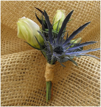 Thistle Boutonniere
